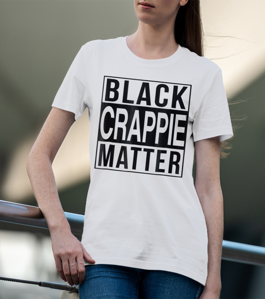 Black Crappie Matter Grandpa 15 T-Shirt