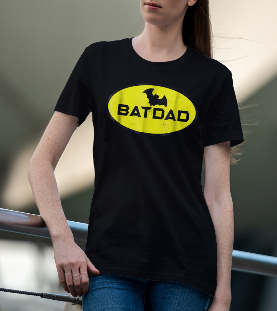 BATDAD Funny Dad Family Superhero T-Shirt