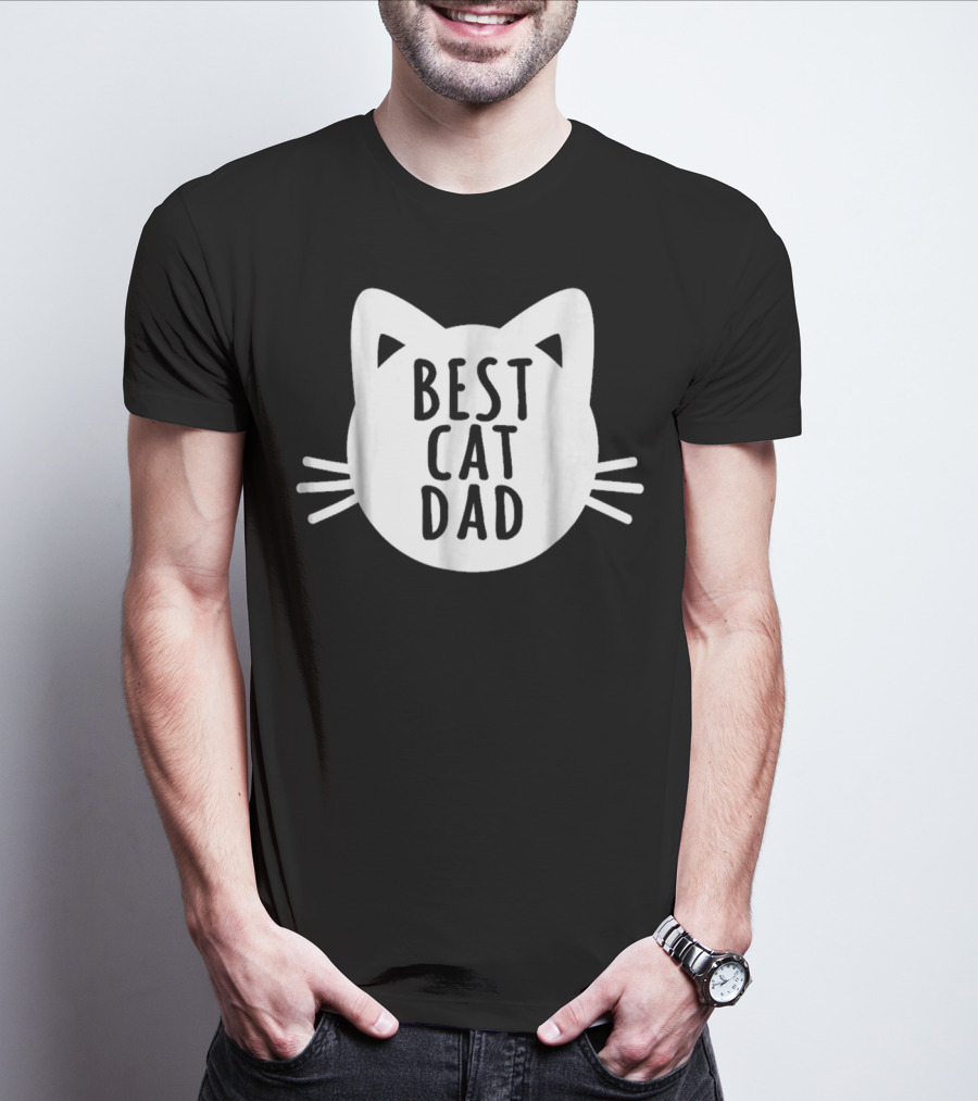 Best Cat Dad Cat Father Funny Dy38 T-Shirt