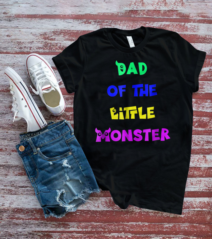 Dad Of The Little Monster Funny Halloween Costumes65 T-Shirt