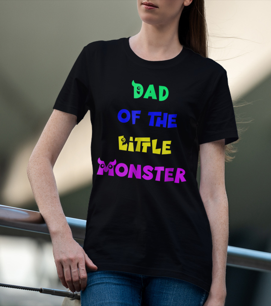 Dad Of The Little Monster Funny Halloween Costumes65 T-Shirt