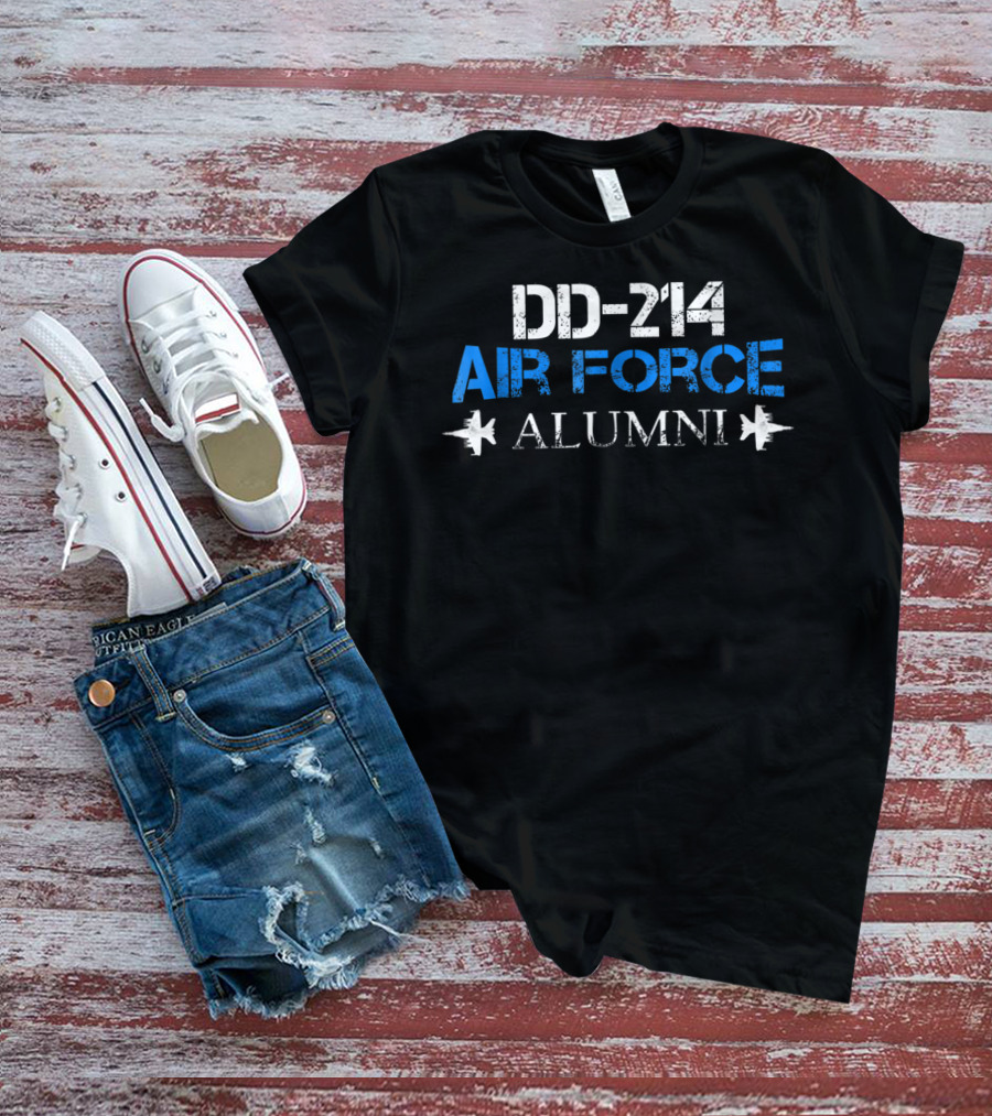 DD-214 Air Force Alumni Veteran USAF Dad T-Shirt