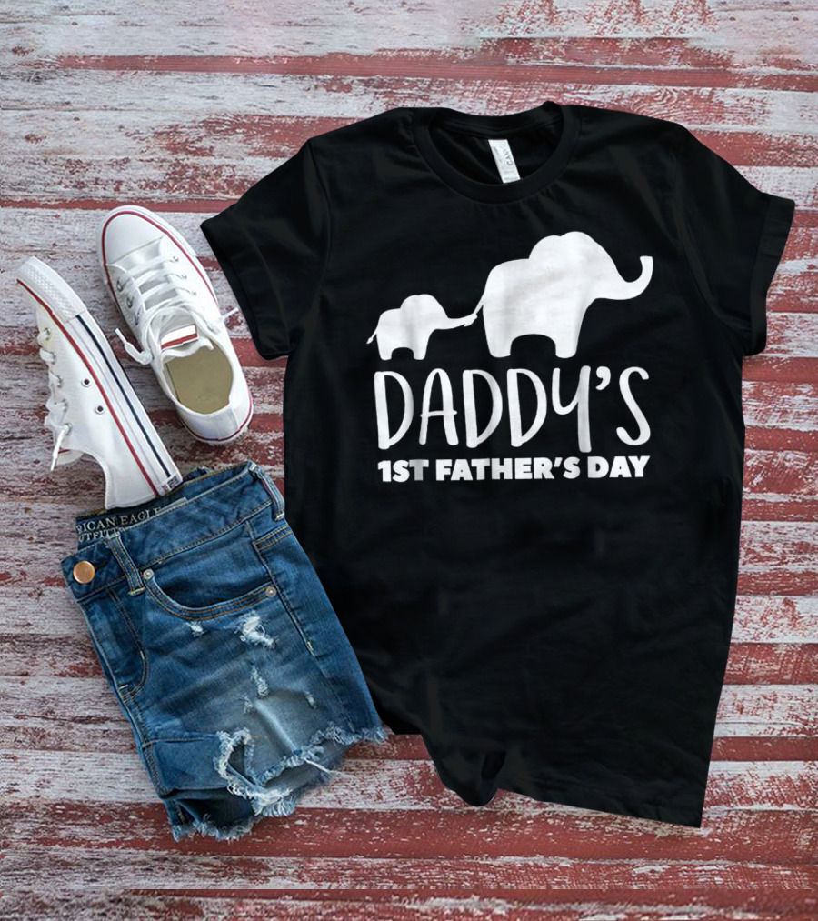 Daddy's 1st Father's Day Elephant87 T-Shirt