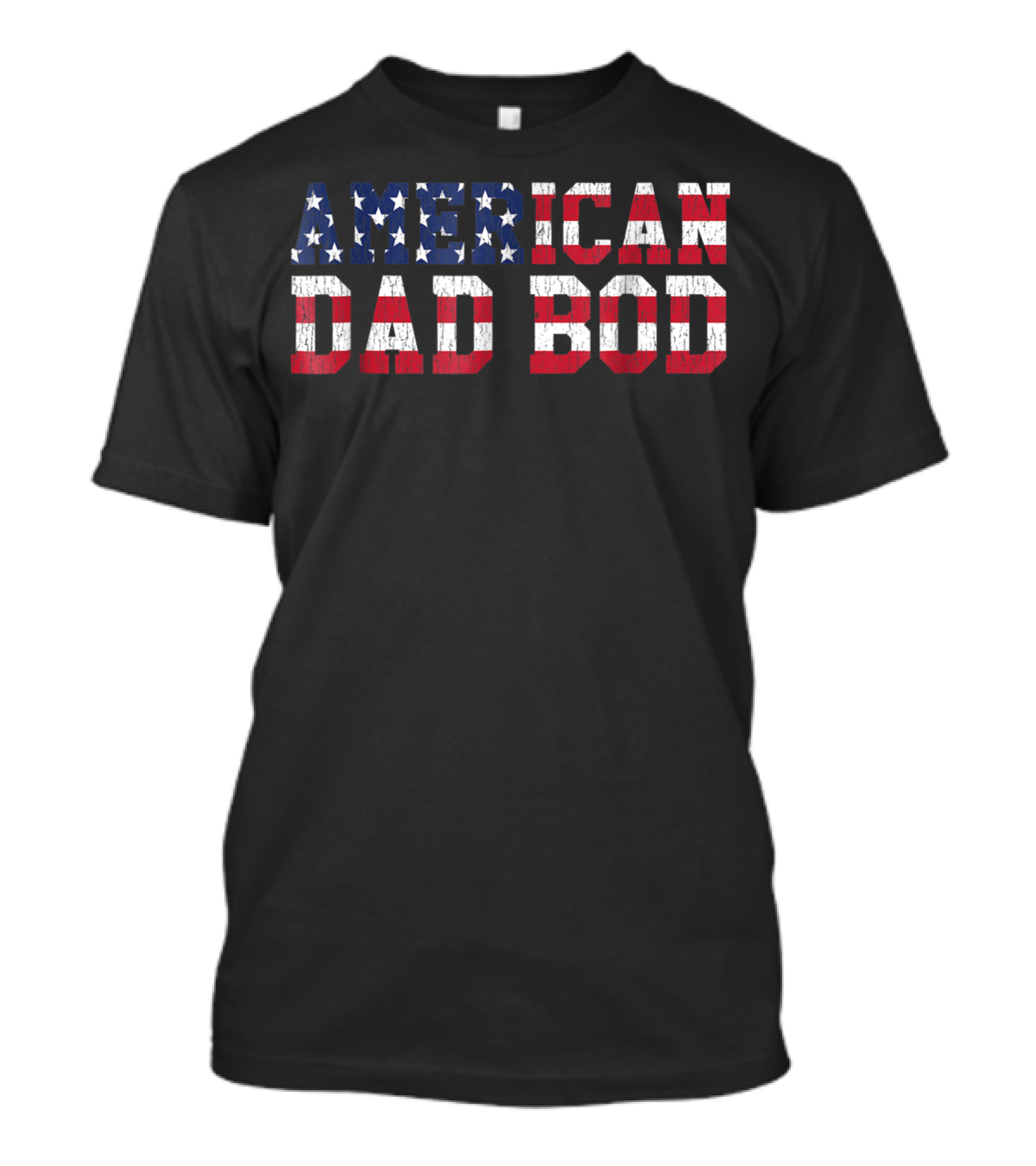 American Dad Bod American Flag T-Shirt
