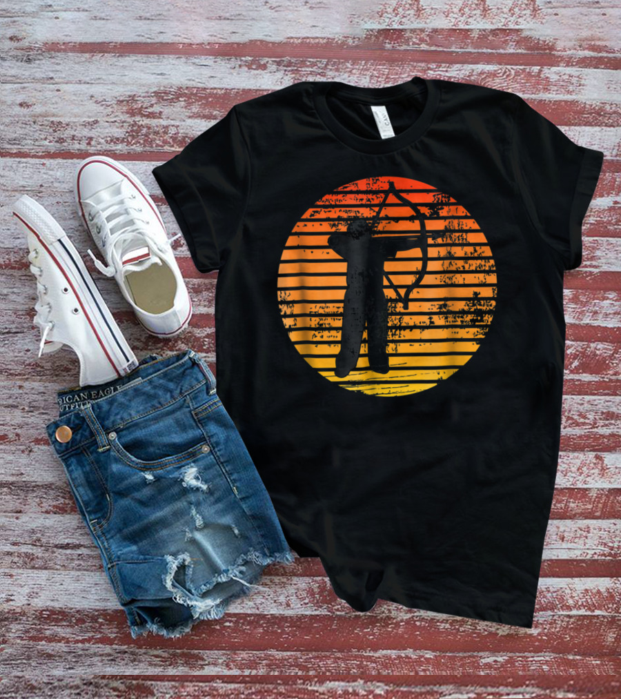 Bowman With Bow And Arrow In Sunset T-Shirt