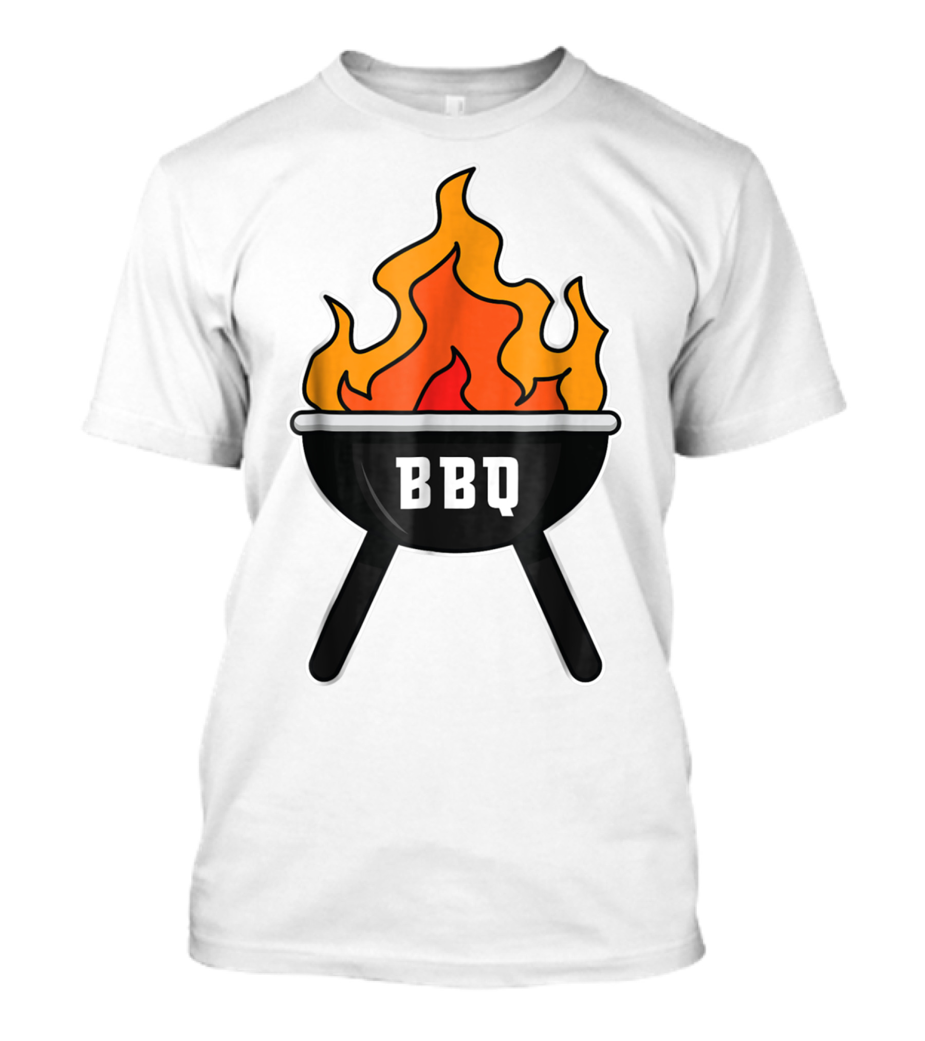 BBQ Pit Master Hot Flames Grilling Barbecue T-Shirt