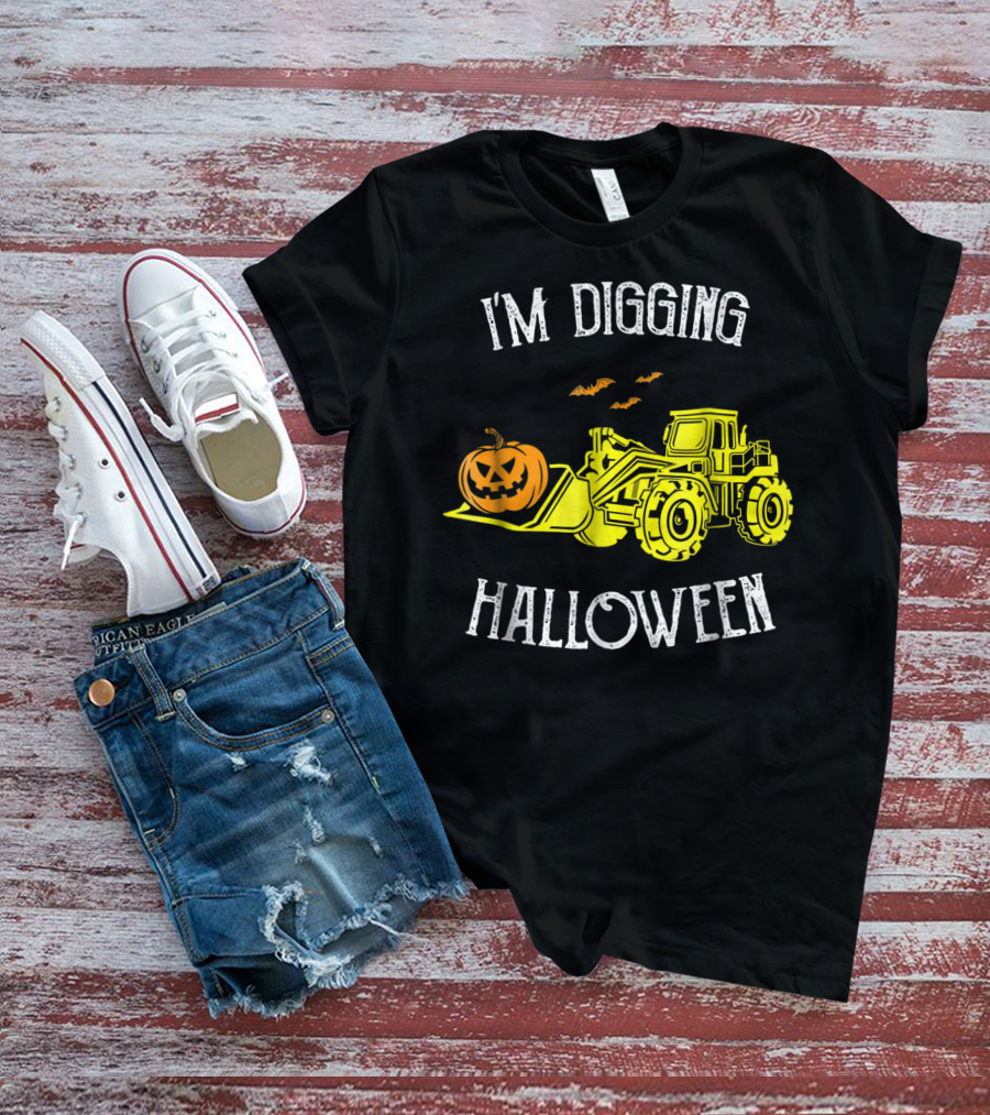 I'm Digging Halloween Best Construction Worker Dad Punny S43 T-Shirt