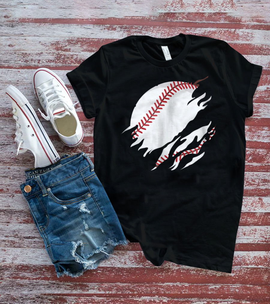 Baseball In Me Basketball Inside Me TSh36 Baseball Tears T-Shirt