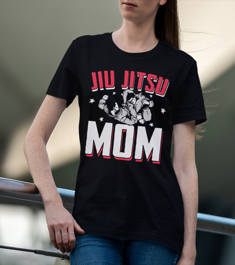 Jiu Jitsu Mom Stars Martial Arts Player T-Shirt