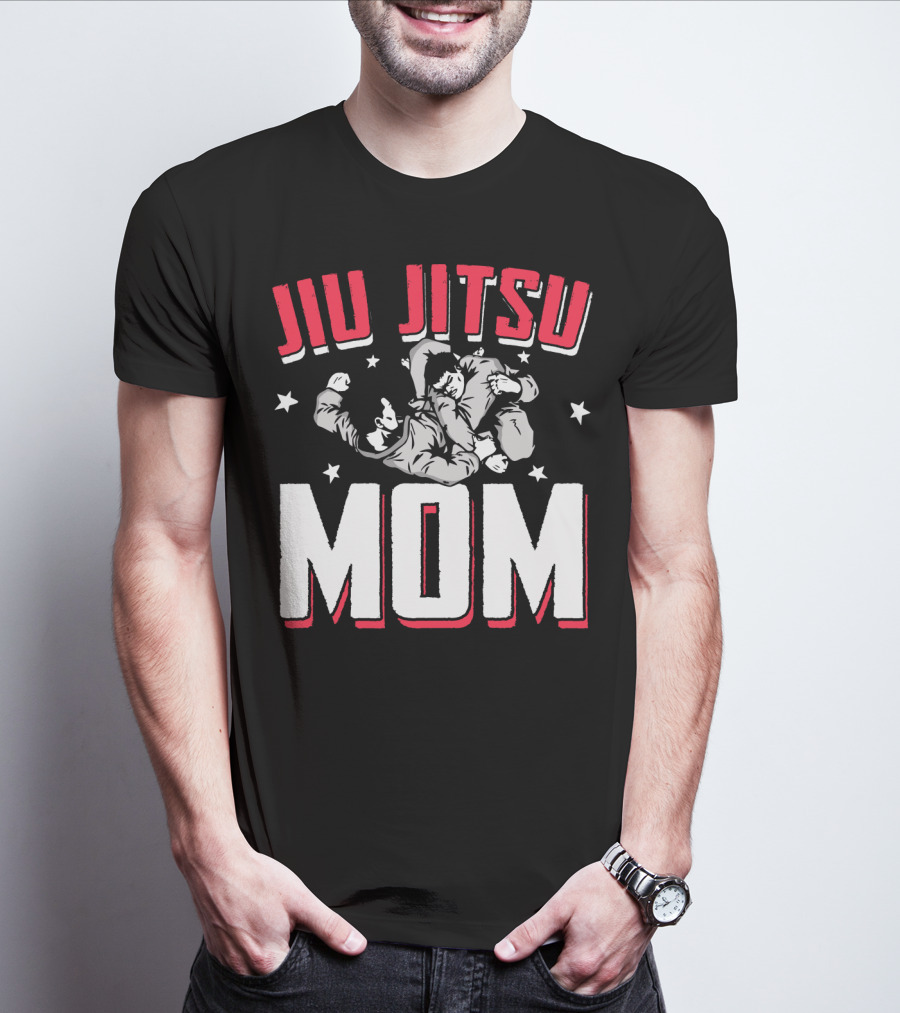 Jiu Jitsu Mom Stars Martial Arts Player T-Shirt