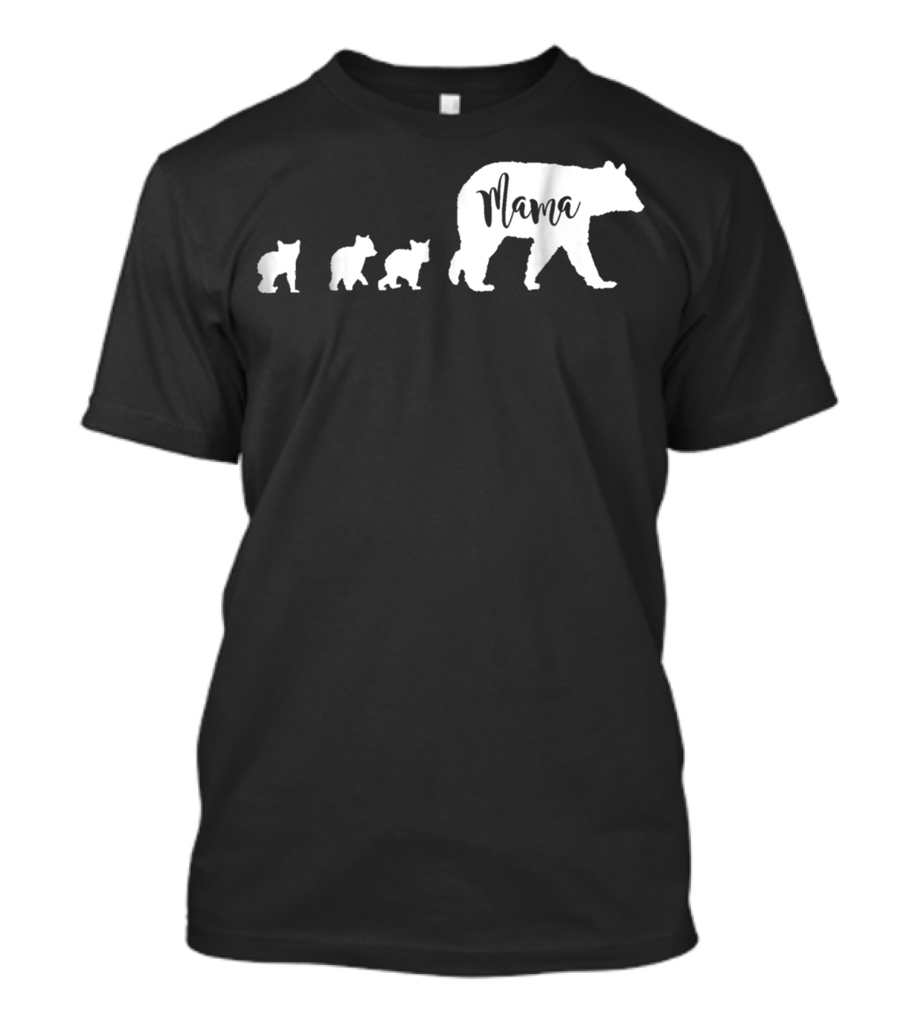 Mama Bear Mom With Three Cubs T-Shirt