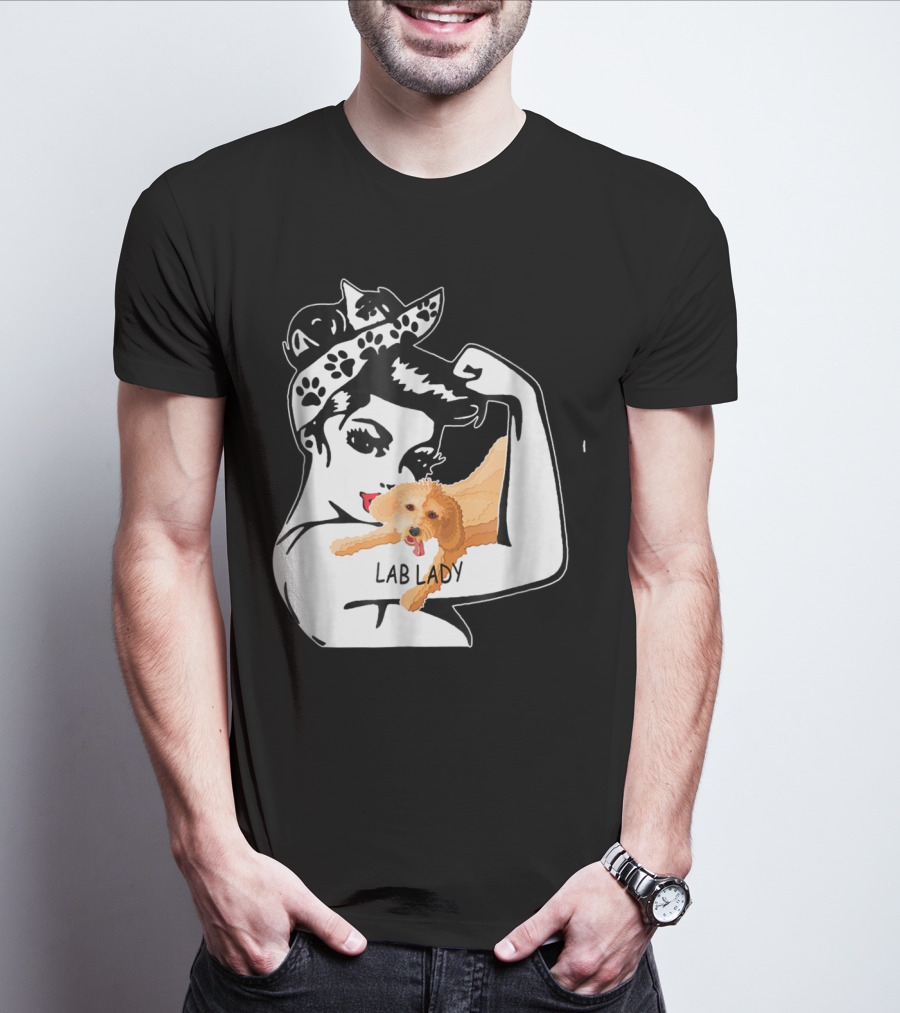 Labrador Retriever Lady Funny Mom Birthday Lab Lady T-Shirt