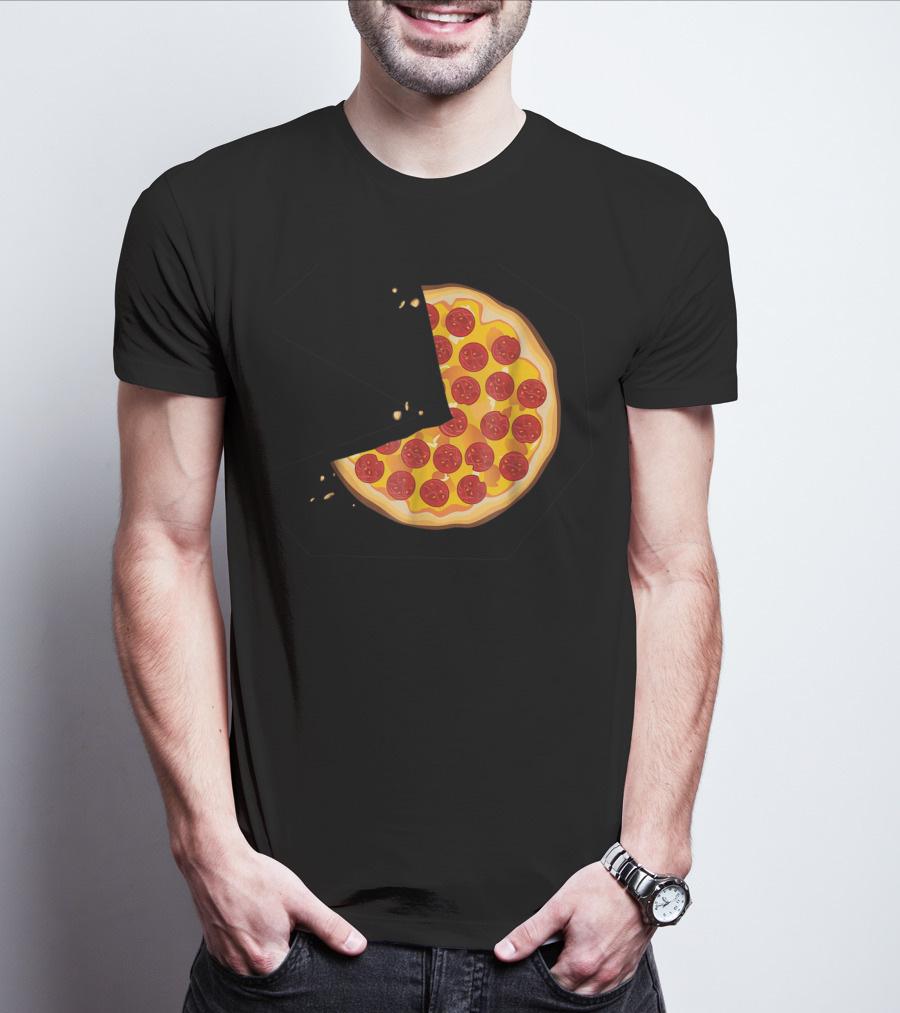 Matching Pizza Slice With 2 Kids Babies Twins Funny81 T-Shirt