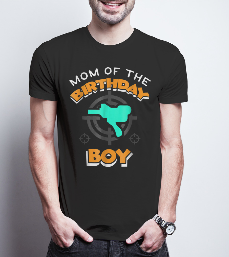 Mom Of The Birthday Boy Paintball Party Mother42 T-Shirt