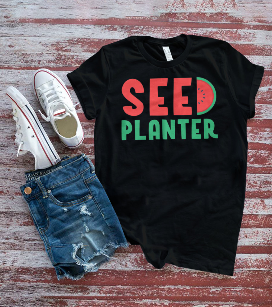 Seed Planter New Mom Pregnancy Watermelon Theme For Women 11 T-Shirt