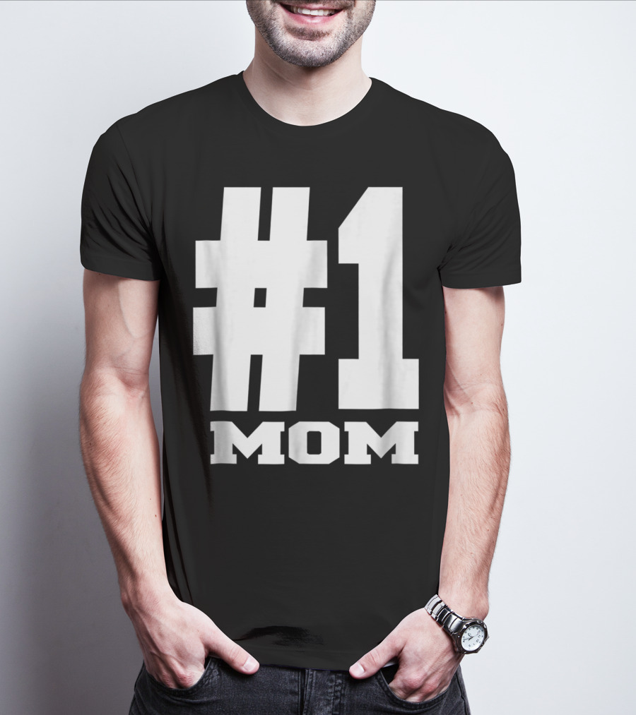 1 Mom Tees Number One Mom Fancy S68 T-Shirt
