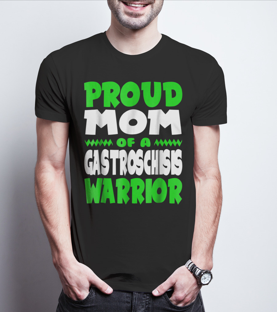 Proud Mom Of A Gastroschisis Warrior Awareness T-Shirt