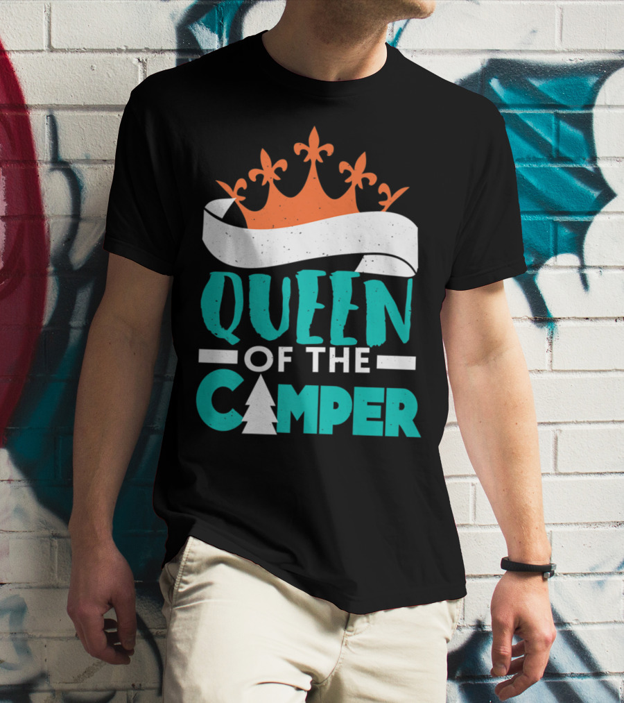 QUEEN OF THE CAMPER RV CROWN TREE T-Shirt