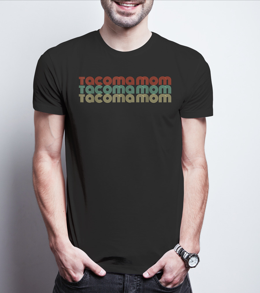 Tacoma Mom Retro 70s Style Vintage T-Shirt