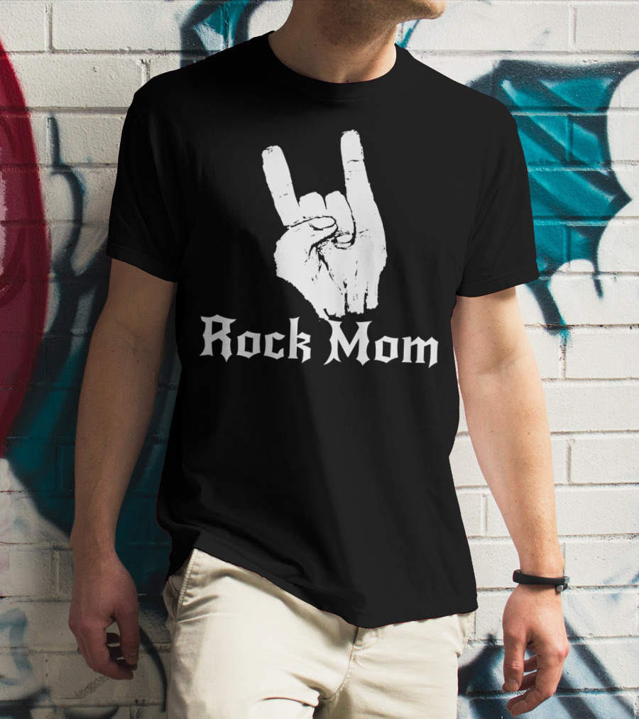 Rock Mom Hand Horns Rock N Roll T-Shirt