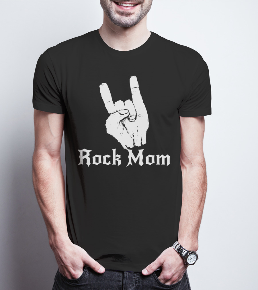 Rock Mom Hand Horns Rock N Roll T-Shirt