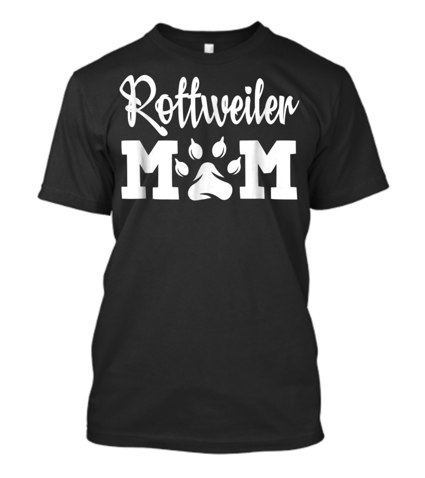 Rottweiler Mom Paw Prints T-Shirt