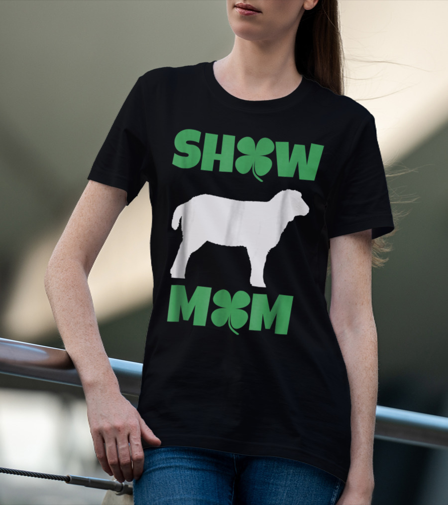 SHOW MOM Shamrock Sheep T-Shirt