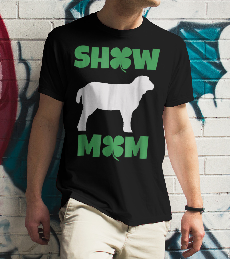 SHOW MOM Shamrock Sheep T-Shirt