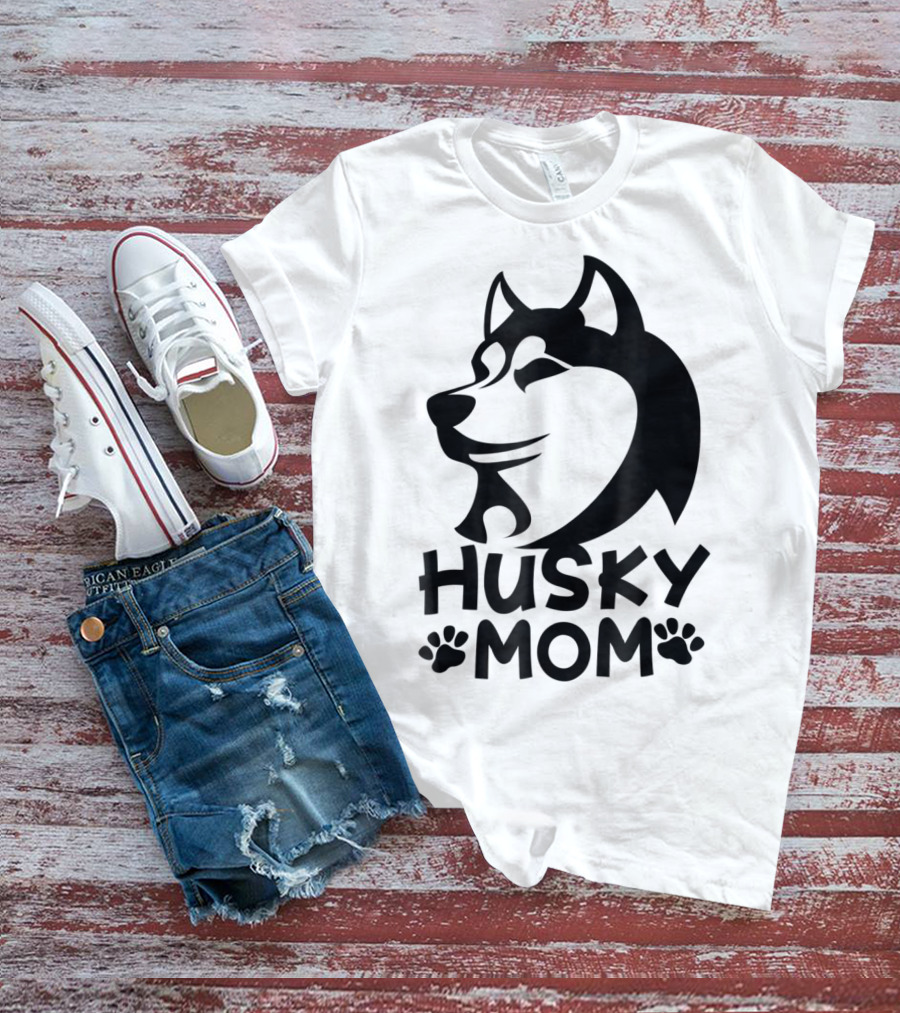 Husky Mom Siberian Husky Lovers I Love My Husky T-Shirt