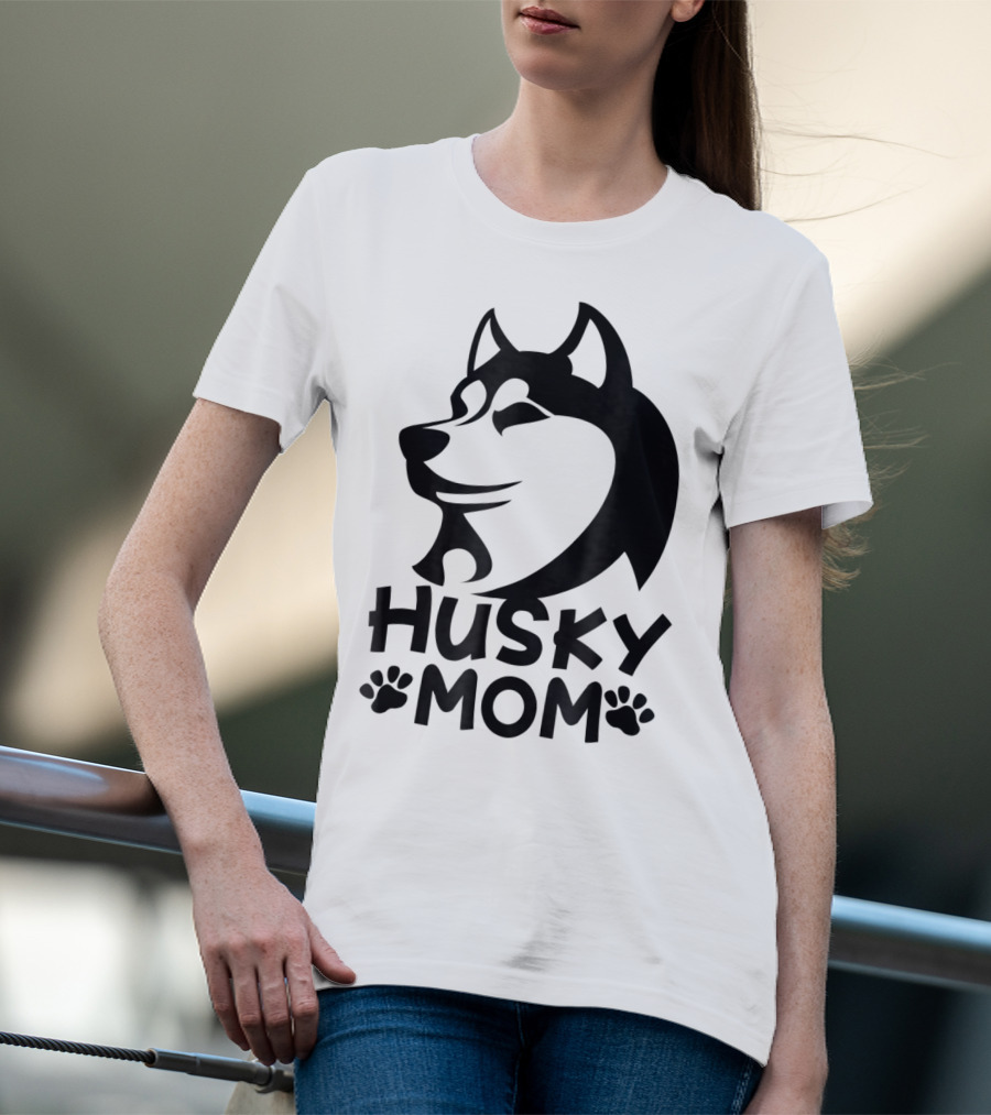 Husky Mom Siberian Husky Lovers I Love My Husky T-Shirt
