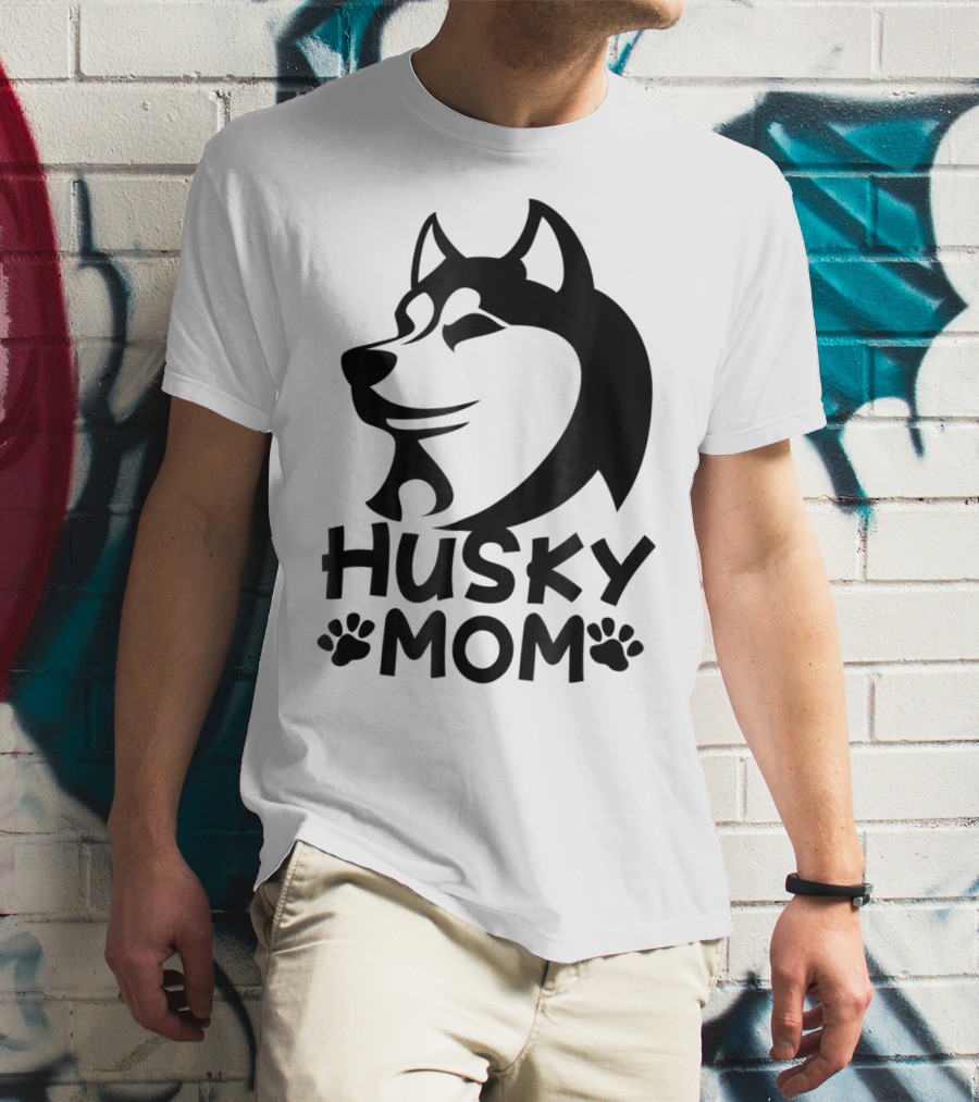Husky Mom Siberian Husky Lovers I Love My Husky T-Shirt