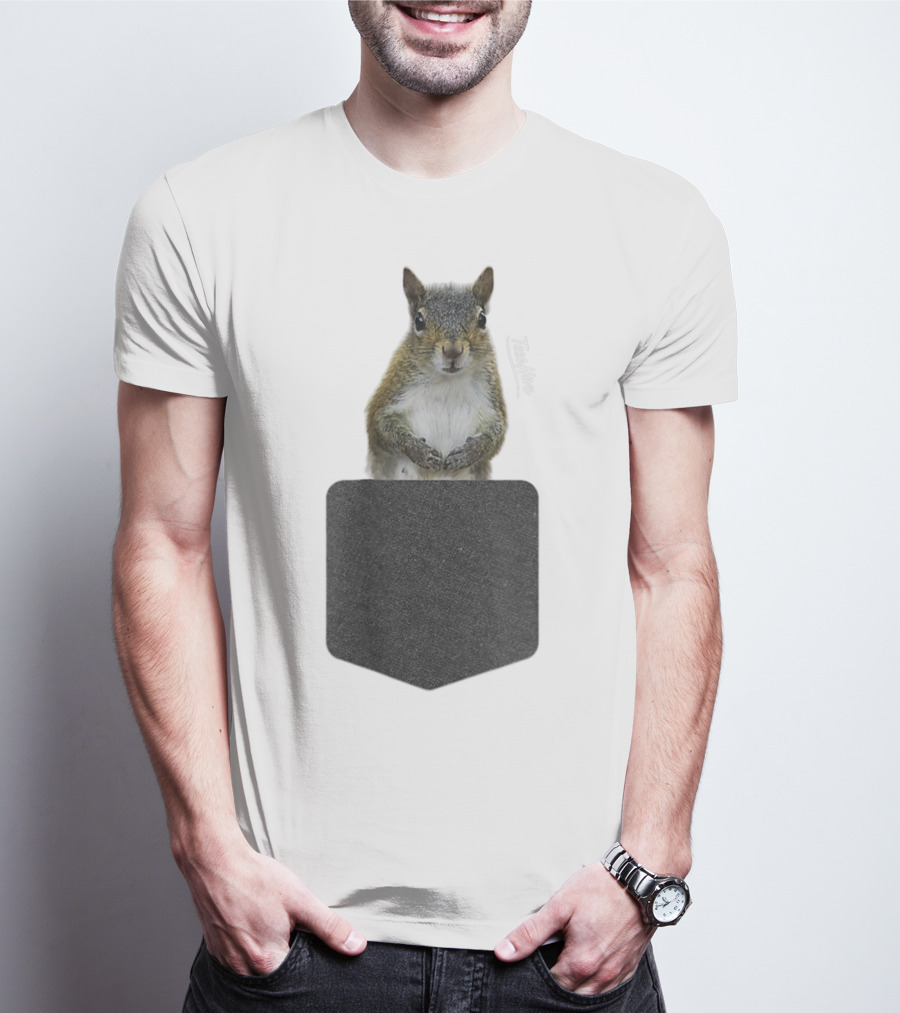 Squirrel Pocket Squirrel Mom Funny Squirrel Lover Teeshirt T-Shirt