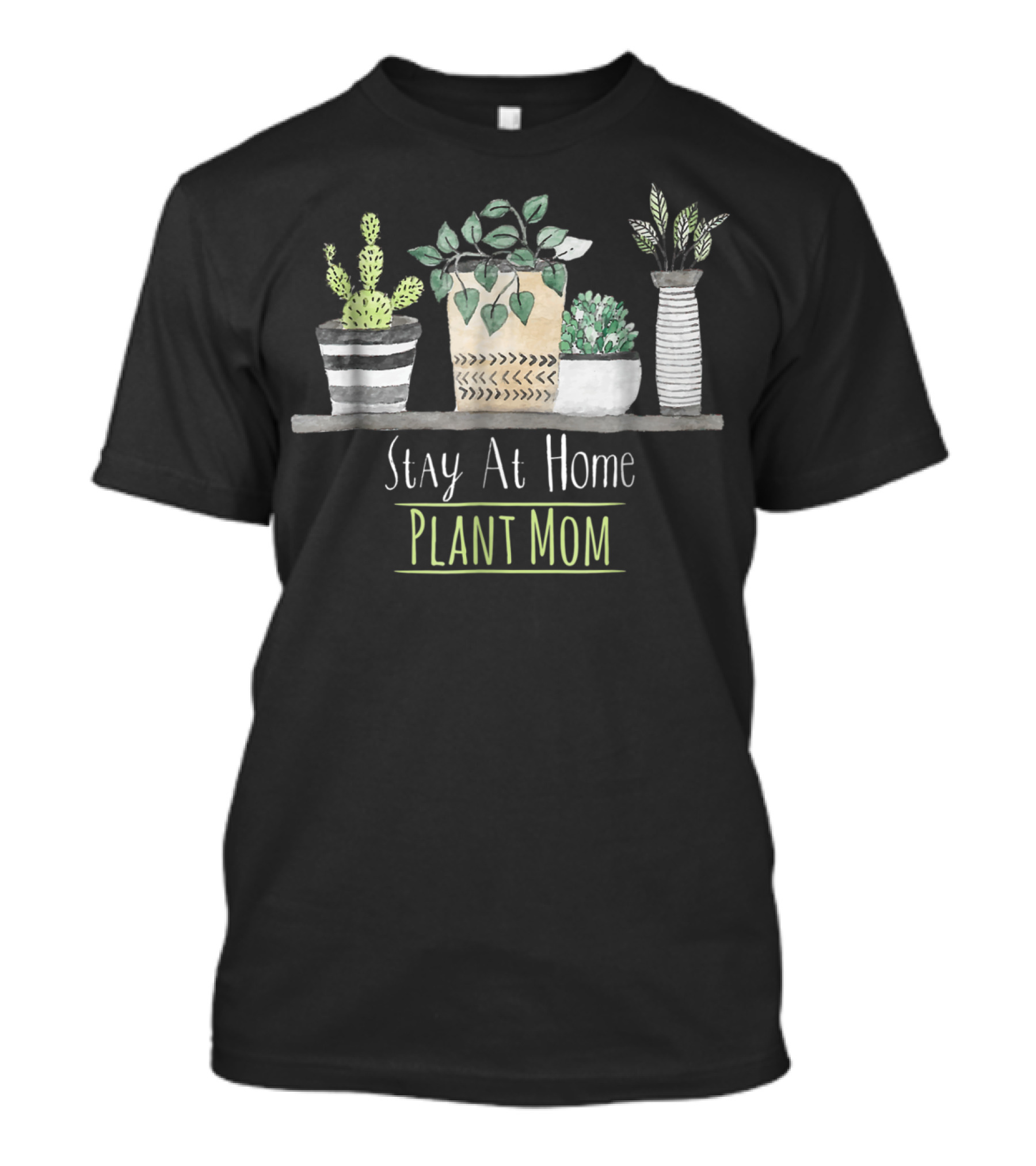Stay At Home Plant Mom Funny Farmer Indoor Greenery术 T-Shirt