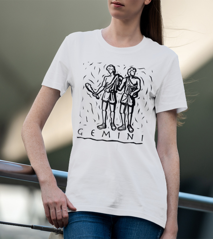Gemini Zodiac Sign Astrology Horoscope Birthday Twins T-Shirt