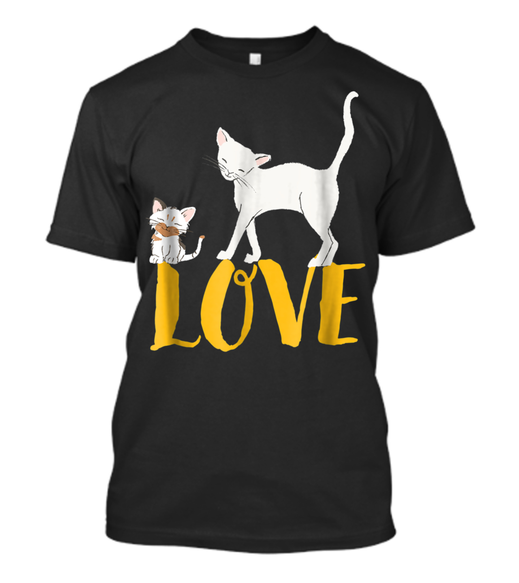 I Love Cats Vintage Love Cat Mom And Dad Cat Person 13 T-Shirt