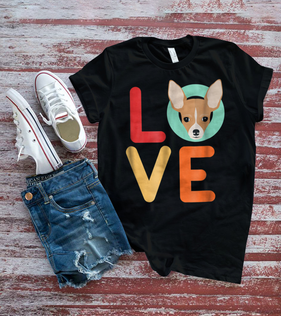 Love Chihuahua Dog Animal Lover Puppies Mom Dad T-Shirt