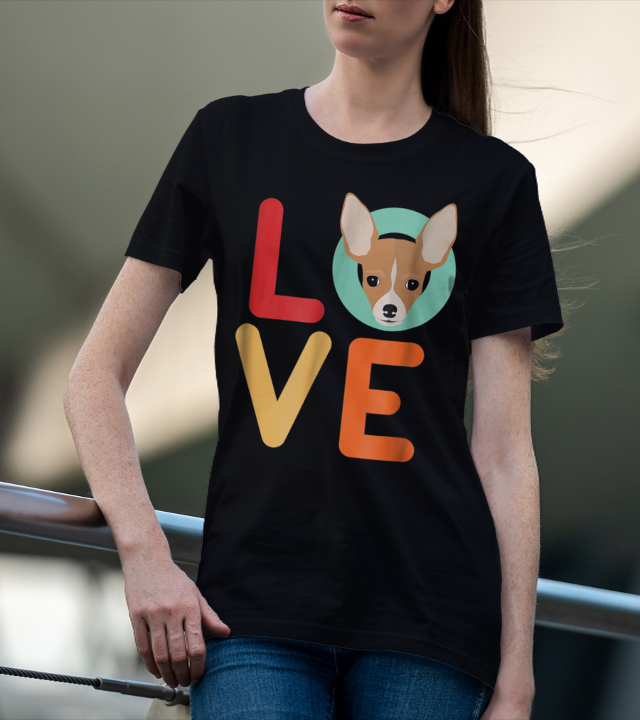 Love Chihuahua Dog Animal Lover Puppies Mom Dad T-Shirt