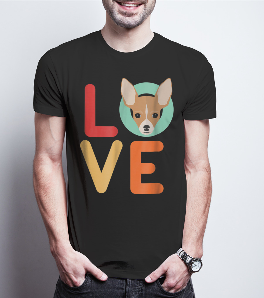 Love Chihuahua Dog Animal Lover Puppies Mom Dad T-Shirt