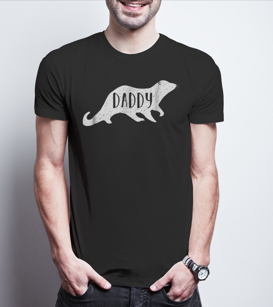 Vintage Daddy Otter Mom Tees26 T-Shirt
