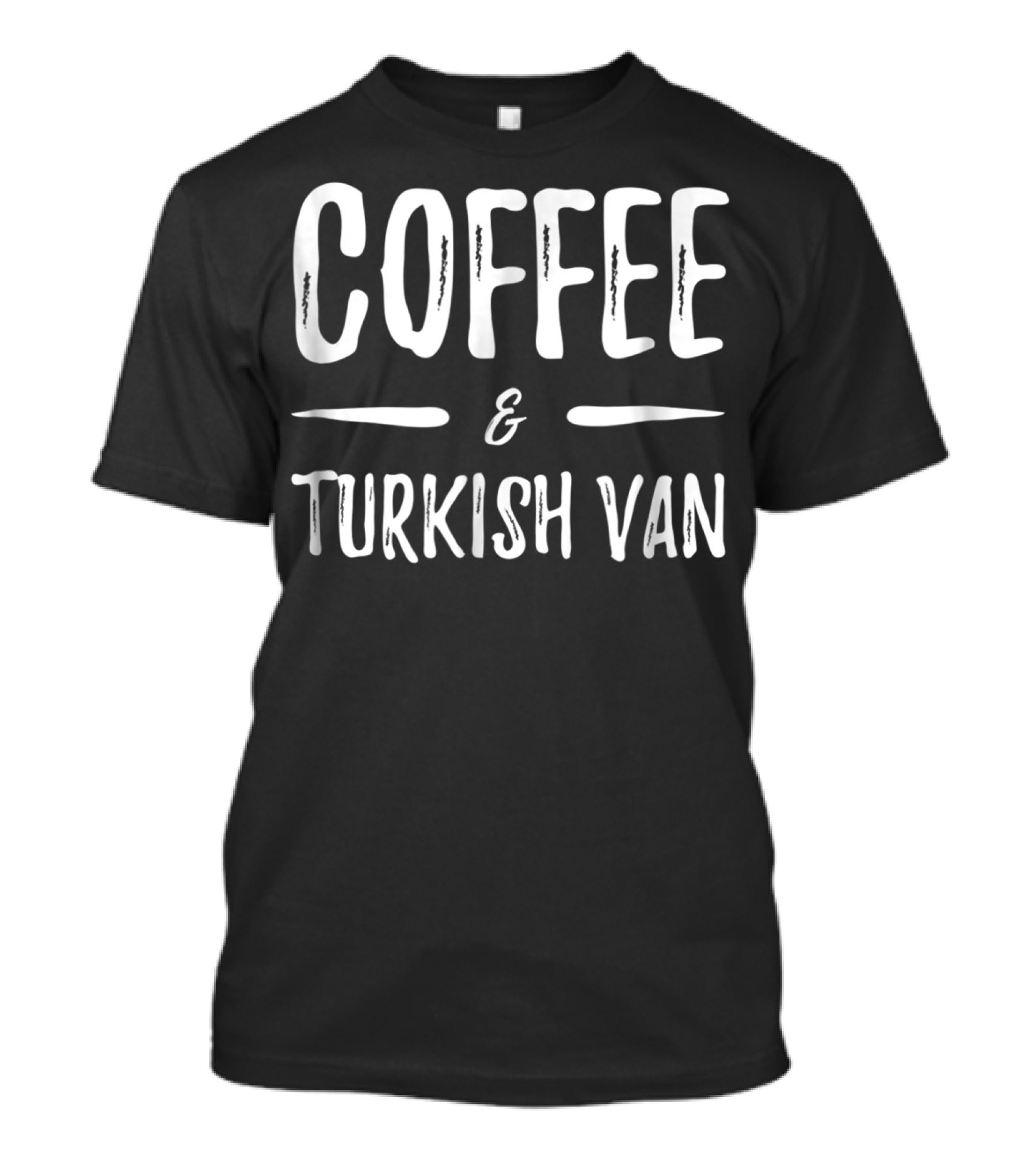 Coffee And Turkish Van Funny Cat Mom Idea89 T-Shirt