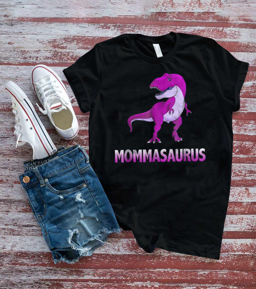 MOMMASAURUS Pink TRex Mother Momma TRex T-Shirt