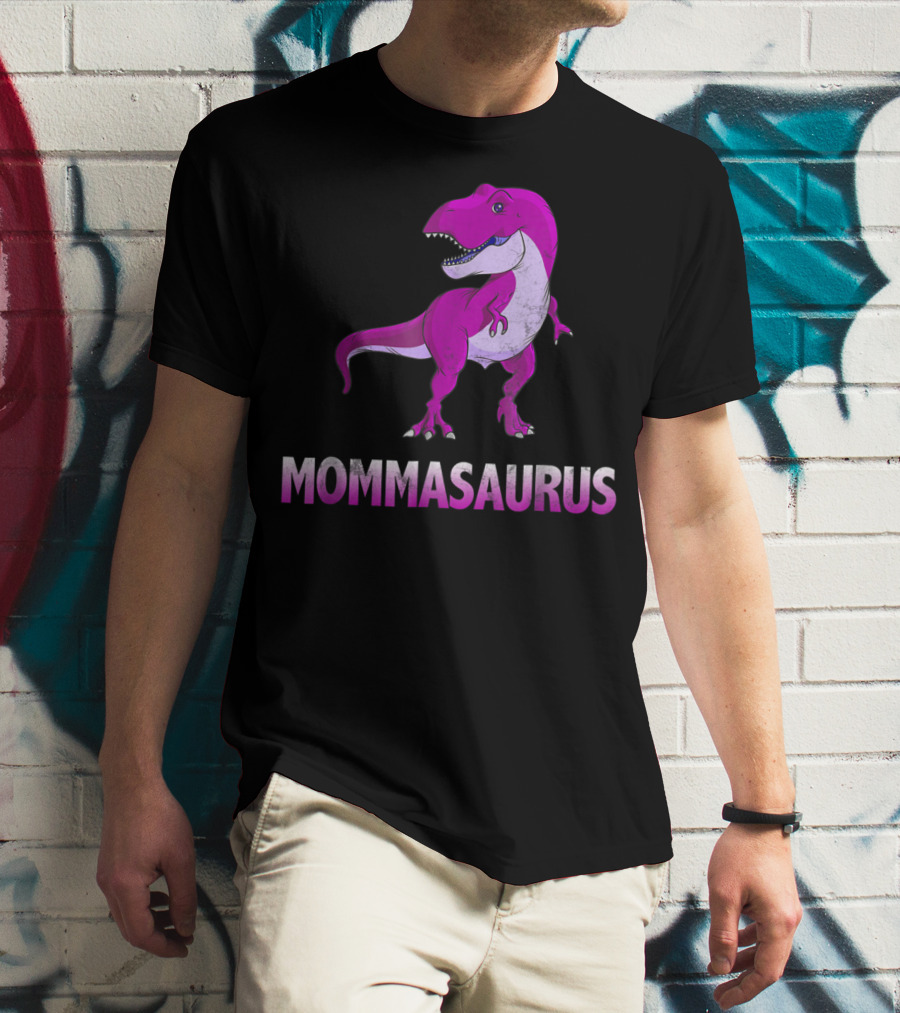 MOMMASAURUS Pink TRex Mother Momma TRex T-Shirt