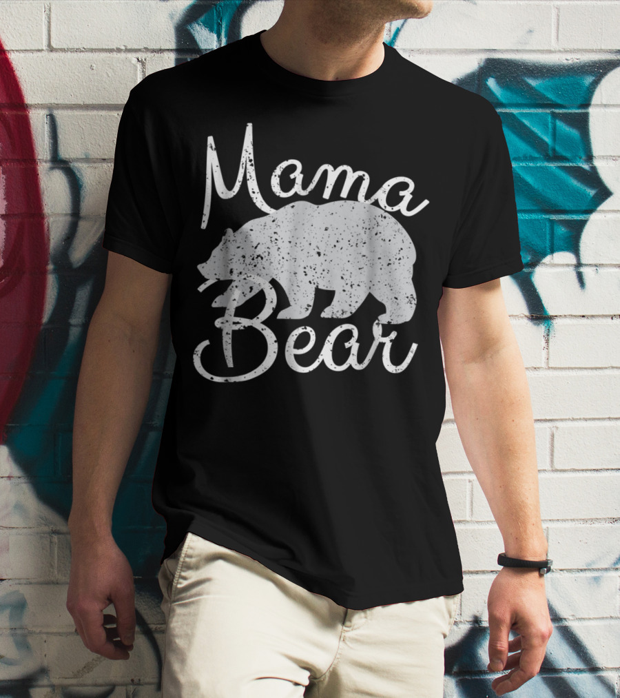 Mama Bear Vintage Retro Bear T-Shirt