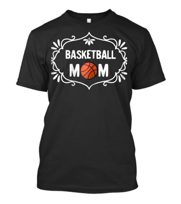 Basketball Mom Fancy Feminine Art Deco Style With Basketball T-Shirt