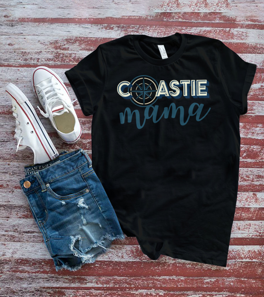Coastie Mama Compass Coast Guard T-Shirt
