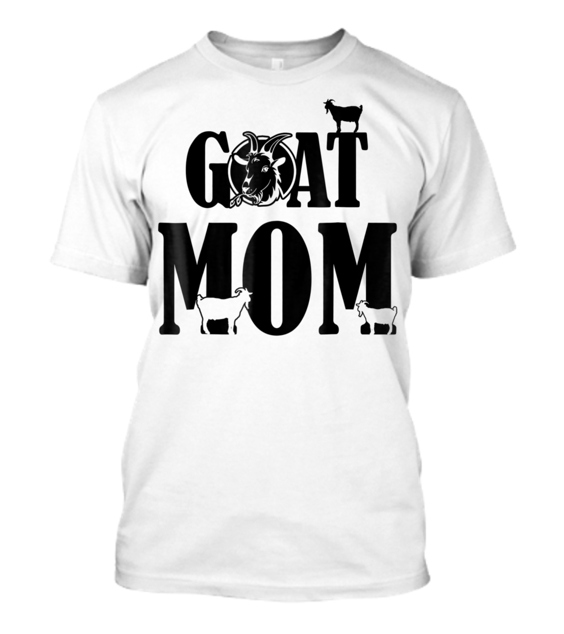 Proud Goat Mom With Cute Goat And Goat T-Shirt