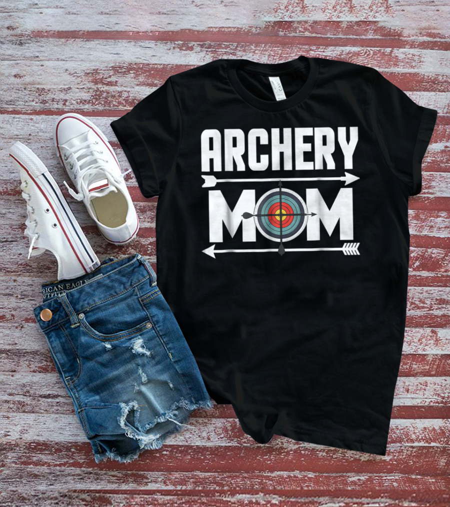 Archery Mom Target Board Arrow Humor T-Shirt
