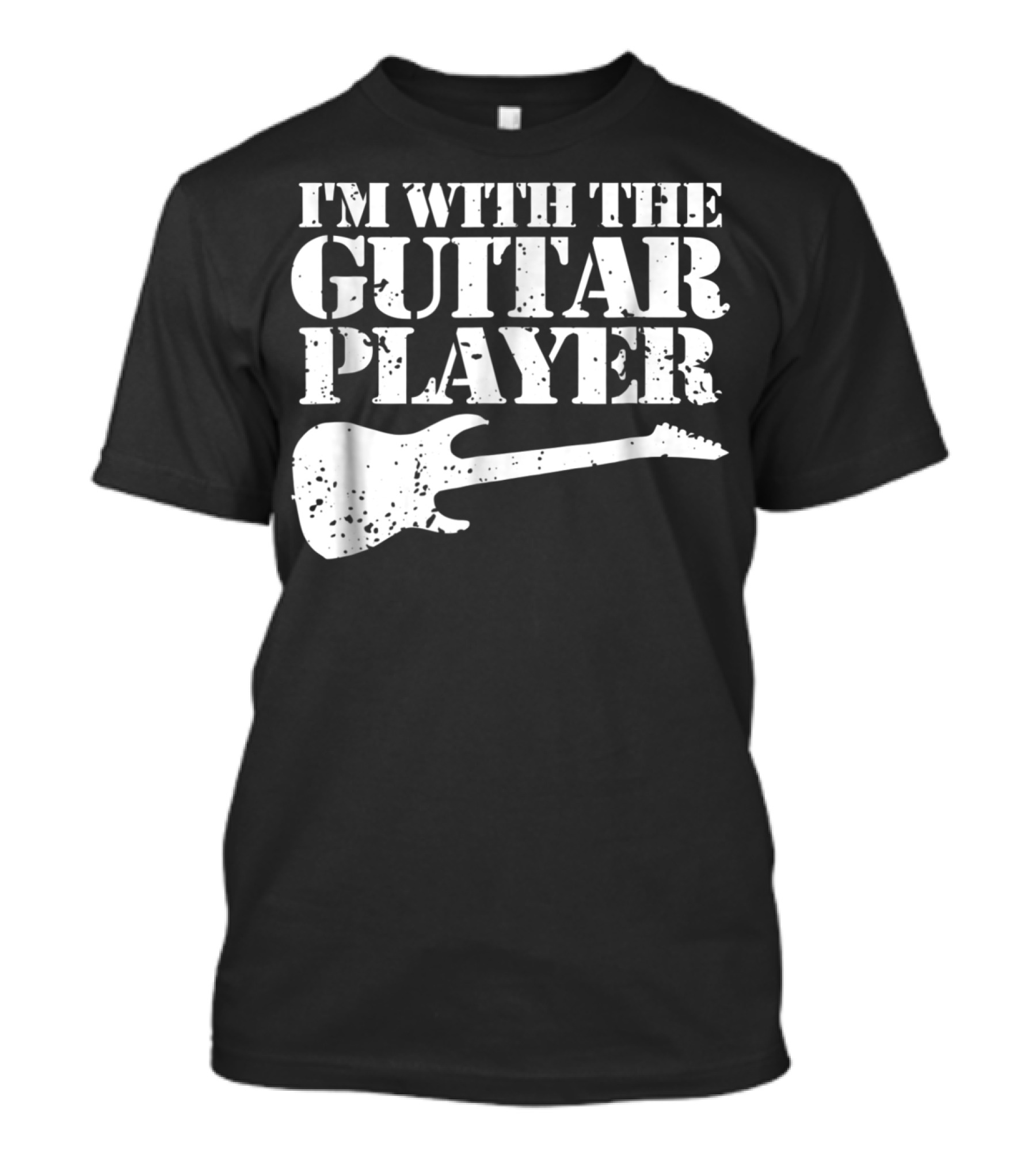 I'm With The Guitar Player Funny Cool Musician Wife Mom Dad8 T-Shirt