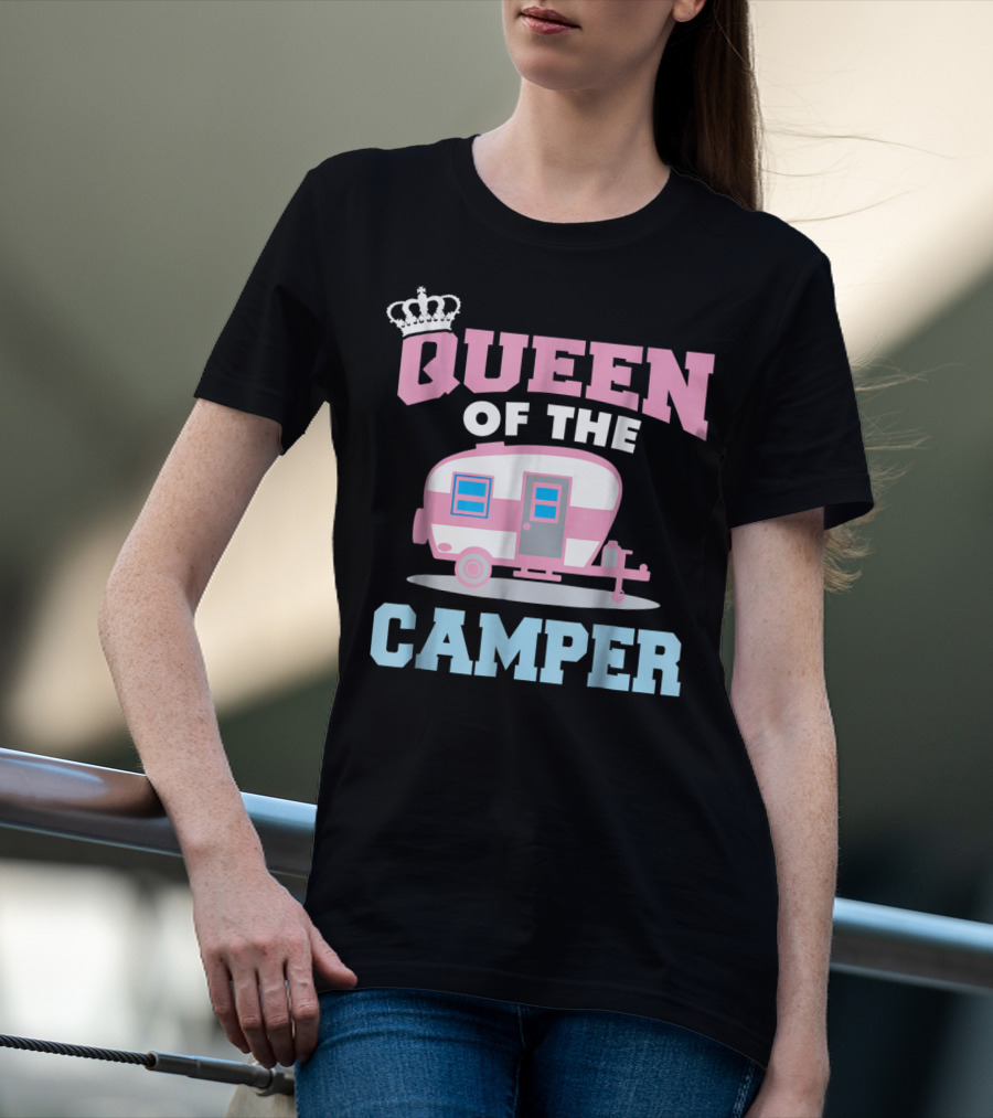 Queen Of The Camper Funny RV Camping 8 T-Shirt