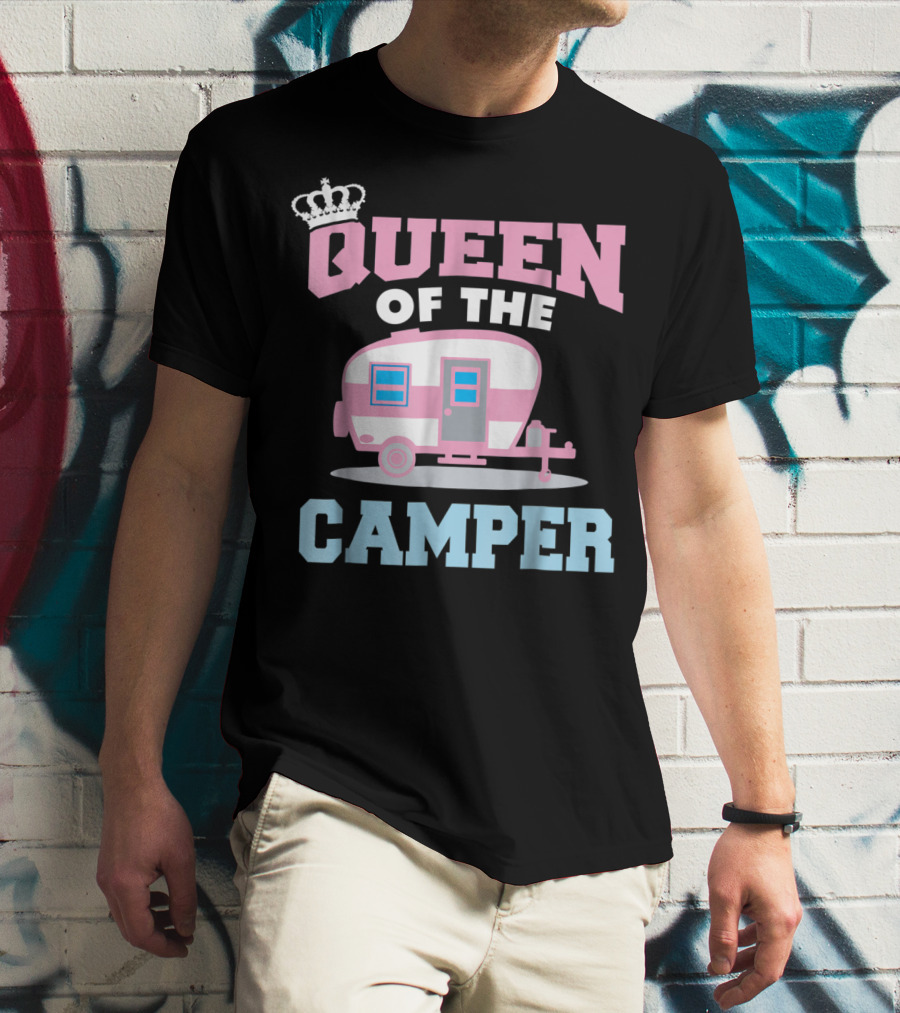 Queen Of The Camper Funny RV Camping 8 T-Shirt
